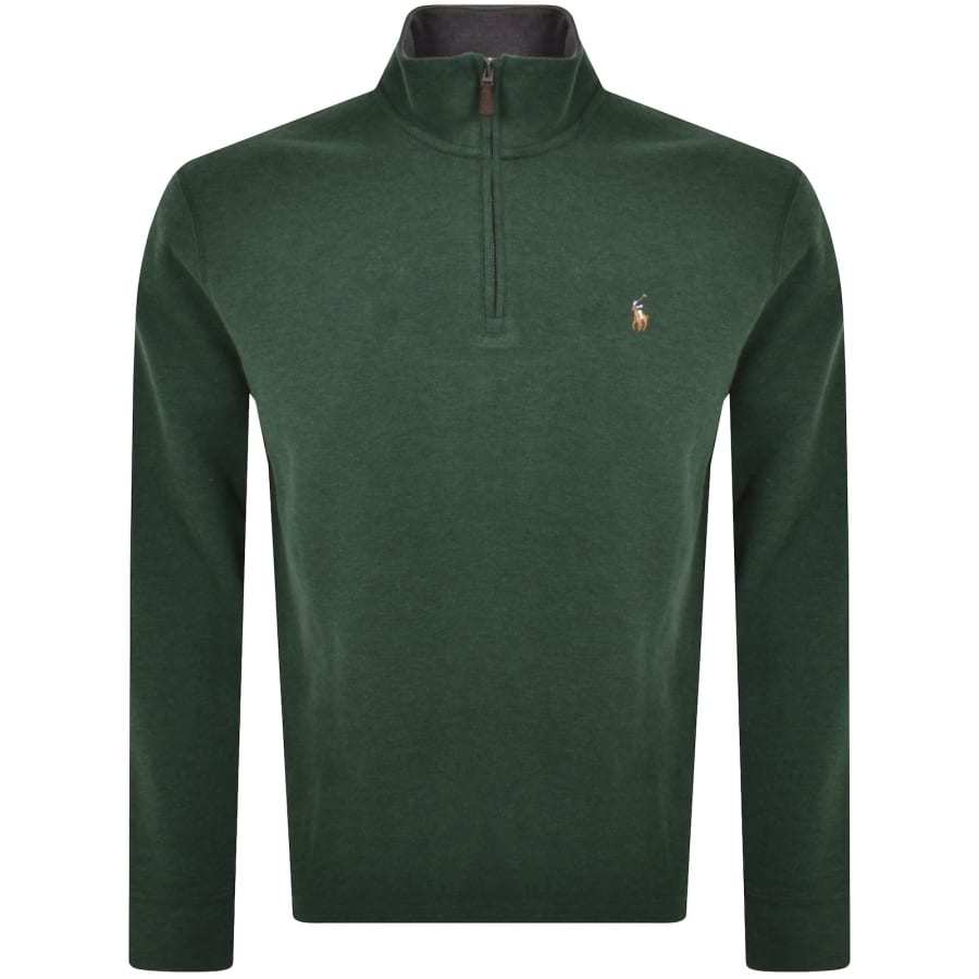 Ralph lauren green half zip online